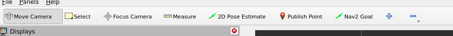 RVIZ2 default toolbar