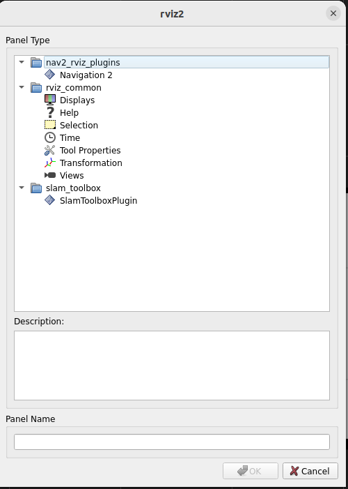 Add SlamToolboxPlugin panel to RVIZ